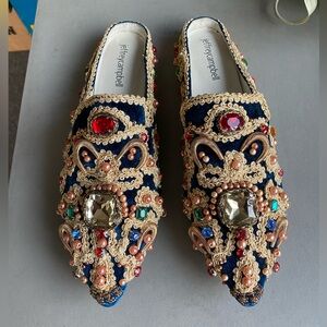 Jeffrey Campbell Sarika Jewel Mule Sultan Slipper cosplay hippie boho 7.5 39 38